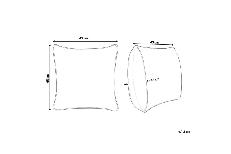 Pynteputer Pilea Rød - Rød - Tekstiler - Pute & pledd - Hagepute