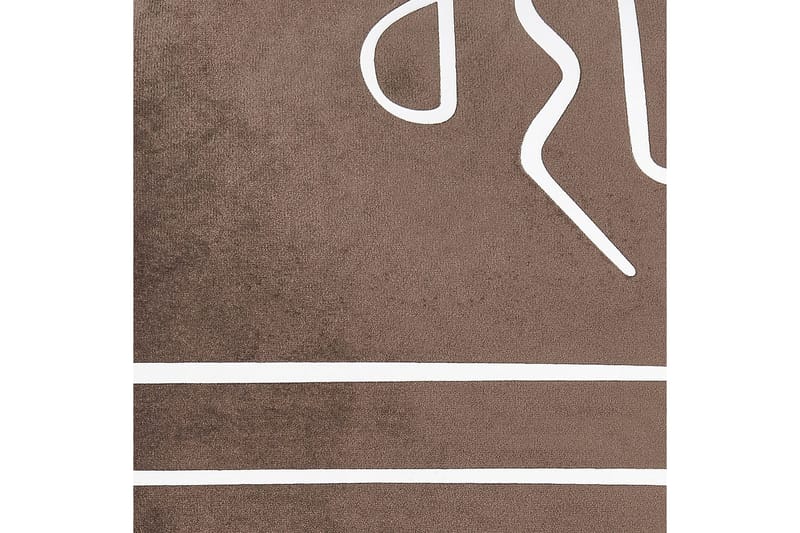 Pynteputer Philodendron sett à 2 Brun/Hvit - Brun/Hvit - Tekstiler - Pute & pledd - Pynteputer