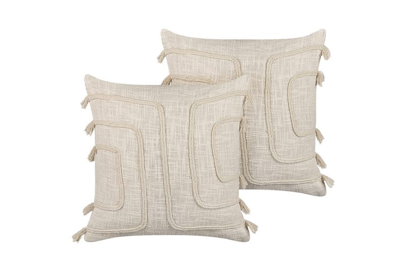 Pynteputer Pleione sett av 2 Beige - Beige - Tekstiler - Pute & pledd - Hagepute