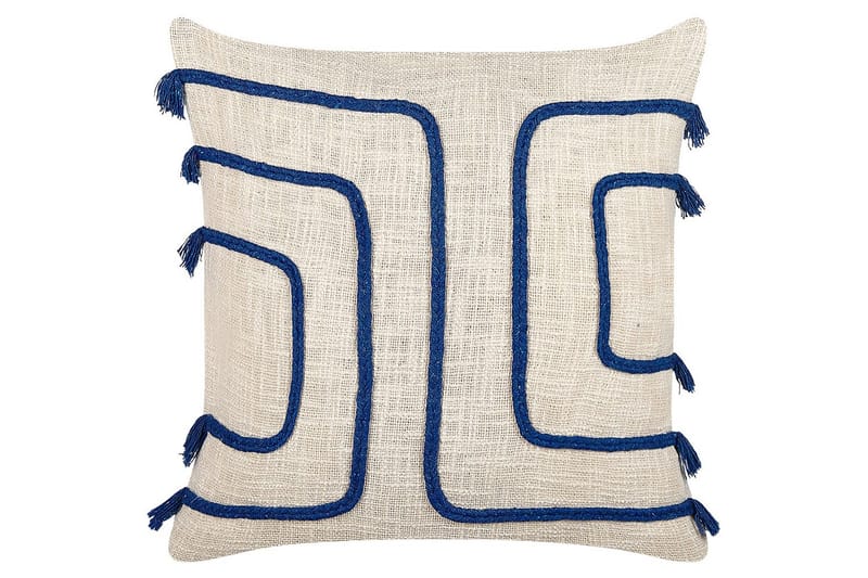 Pynteputer Pleione sett av 2 Beige/blå - Beige/blå - Tekstiler - Pute & pledd - Hagepute