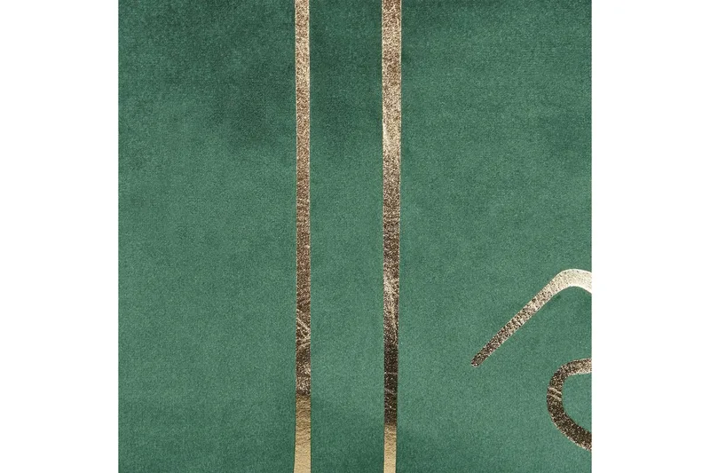 Pynteputer Philodendron sett à 2 Grønn/gull - Grønn/gull - Tekstiler - Pute & pledd - Pynteputer