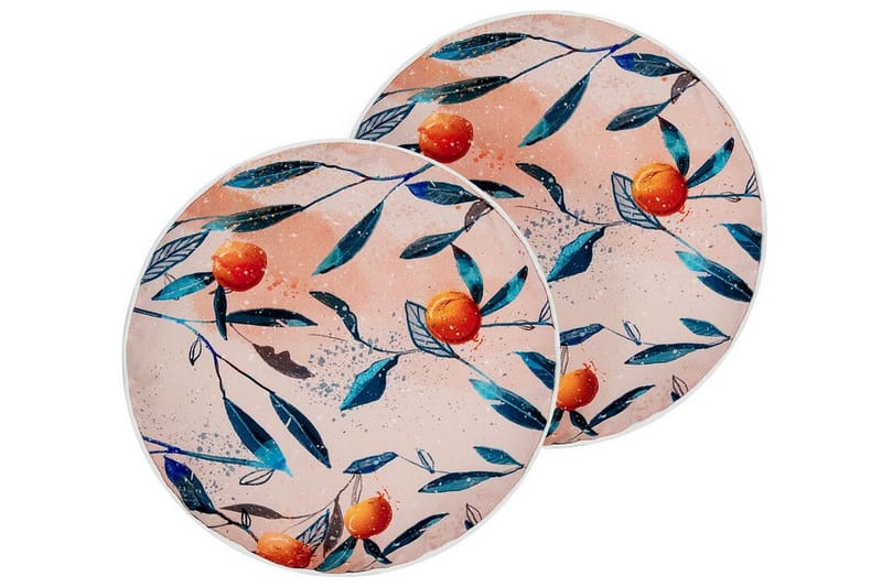 Richelu Utendørspute 40 cm Rund - Oransje - Tekstiler - Pute & pledd - Hagepute