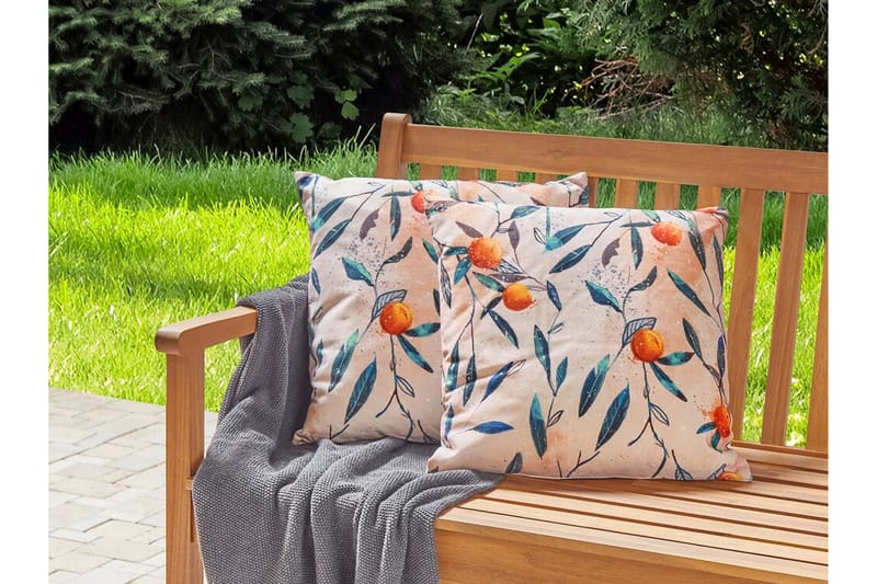 Richelu Utendørspute 45x45 cm - Oransje - Tekstiler - Pute & pledd - Hagepute