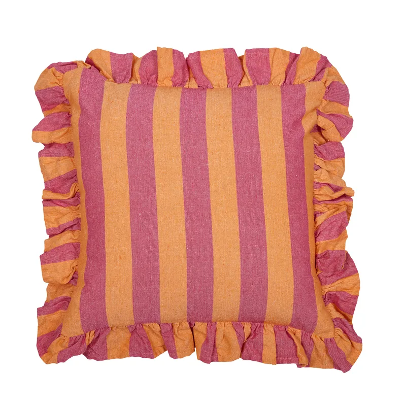Rovik Putetrekk 45x45 cm, Oransje/Rosa