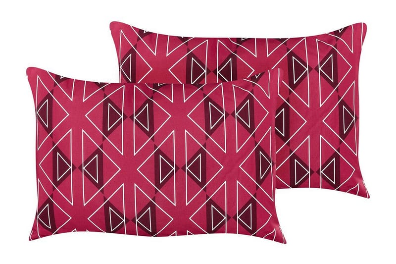 Santa Rosa Utendørspute 42x60 cm - Rosa/Hvit - Tekstiler - Pute & pledd - Hagepute