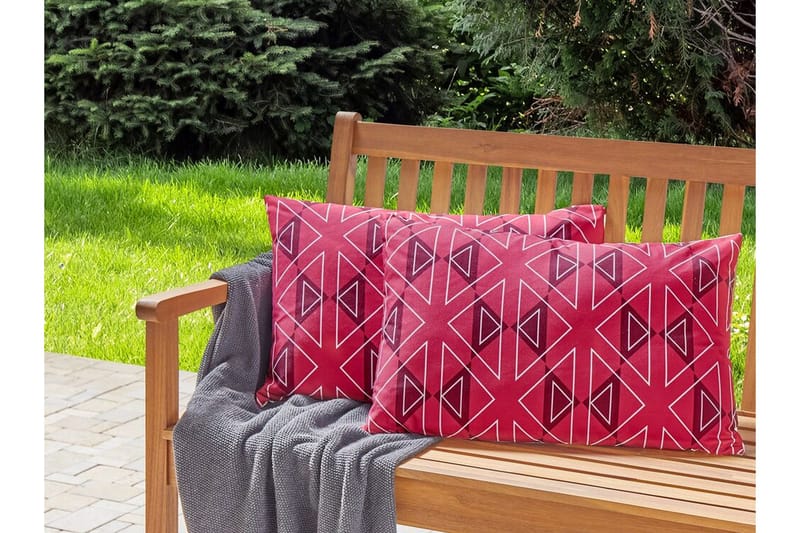 Santa Rosa Utendørspute 42x60 cm - Rosa/Hvit - Tekstiler - Pute & pledd - Hagepute