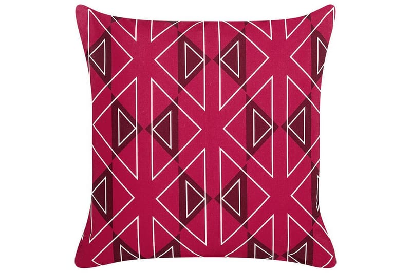Santa Rosa Utendørspute 45x45 cm, Rosa/Hvit