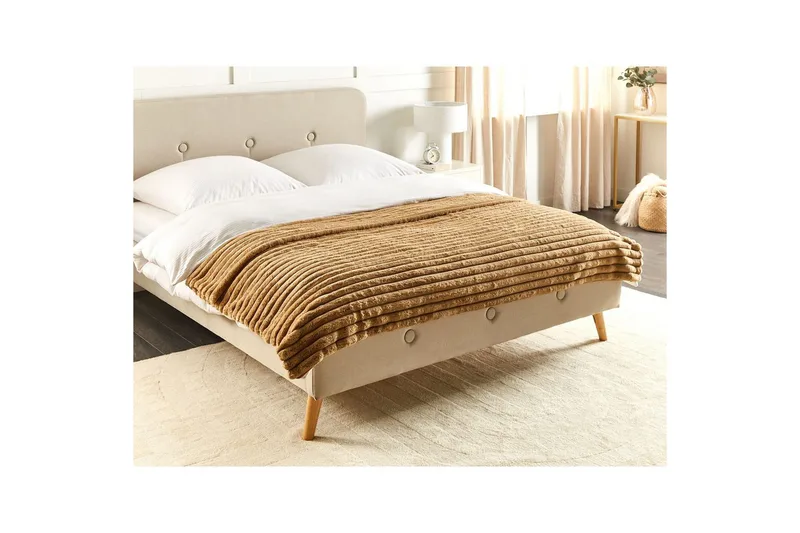 Sengeteppe Rakya Brun, 150x200 cm - Brun, 150x200 cm - Tekstiler - Pute & pledd - Tepper & pledd