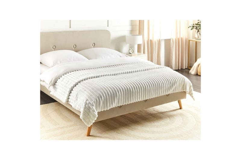 Sengeteppe Rakya Hvit, 200x220 cm - Hvit, 200x220 cm - Tekstiler - Pute & pledd - Tepper & pledd