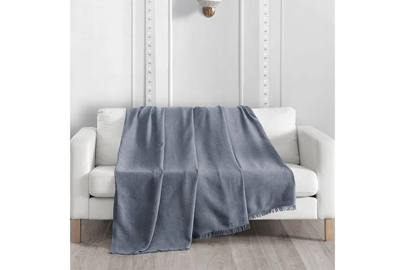 Sofatrekk Athodna Antrasitt - Antrasitt - Tekstiler - Pute & pledd - Tepper & pledd