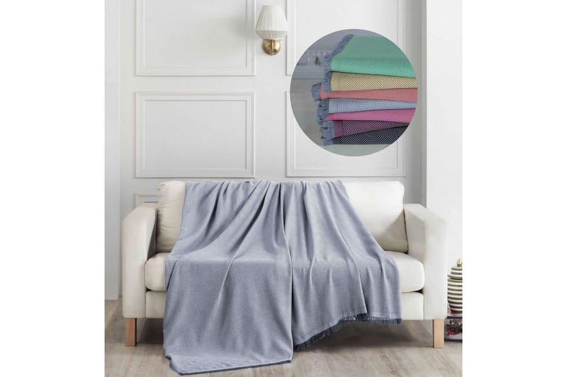 Sofatrekk Athodna Grå - Grå - Tekstiler - Pute & pledd - Tepper & pledd