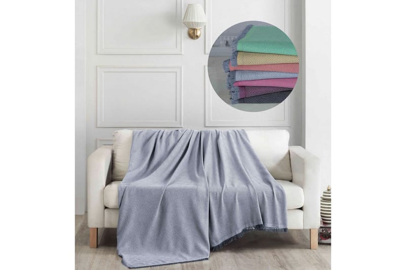 Sofatrekk Athodna Grå - Grå - Tekstiler - Pute & pledd - Tepper & pledd