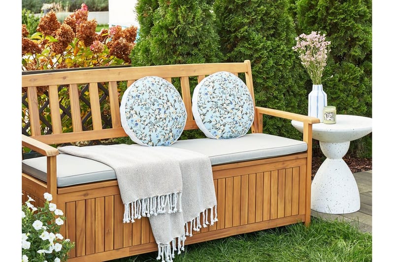 Specchia Utendørspute 40 cm Rund - Blå/Grønn/Gul - Tekstiler - Pute & pledd - Hagepute