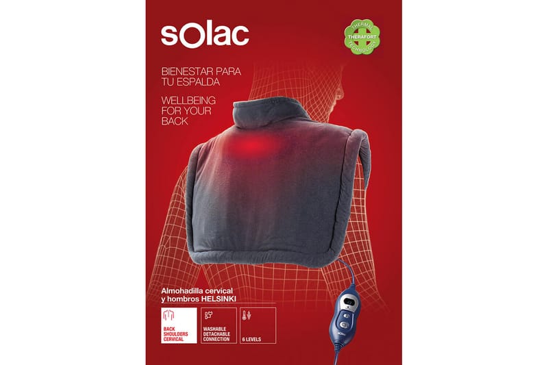 SOLAC Ergonomisk Varmepute Helsinki Nacke & Axlar - Tekstiler - Pute & pledd - Spesialpute - Hvetepute & varmepute