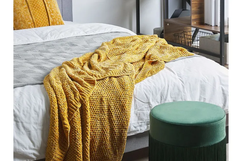 Haifa Sengeteppe 150x200 cm - Gul - Tekstiler - Pute & pledd - Tepper & pledd