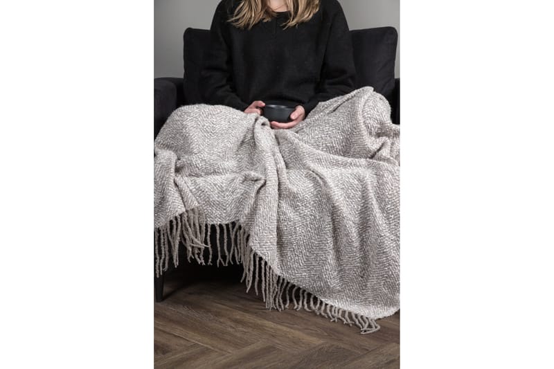 Kullie Pledd 130x170 cm - Grå/Hvit - Tekstiler - Pute & pledd - Tepper & pledd