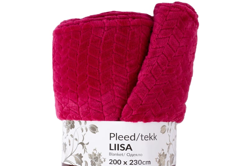 Liisa Teppe XL 200x230 cm Bringbær Rød - Tepper & pledd