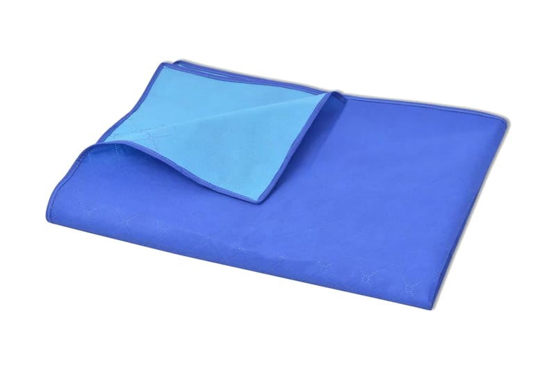 Piknikteppe Blå og Lyseblå 100x150 cm - Blå/Lyseblå - Tekstiler - Pute & pledd - Tepper & pledd