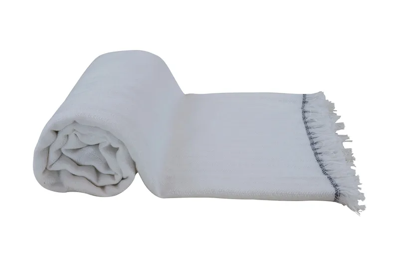 Rosalin Teppe - Hvit - Tekstiler - Pute & pledd - Tepper & pledd