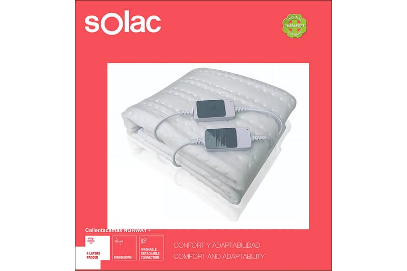 SOLAC Varmemadrass Norway+ 120W - Tekstiler - Pute & pledd - Tepper & pledd - Varmeteppe