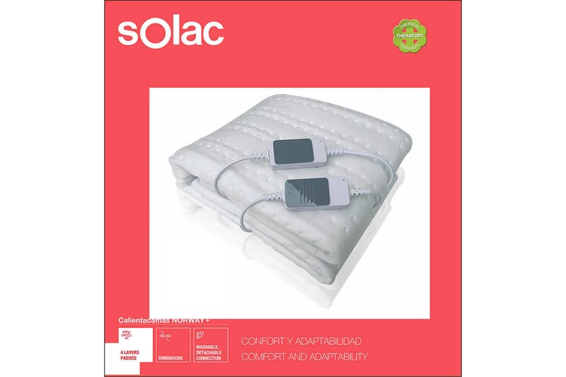 Varmemadrass Solac Norway+ 120W - Tekstiler - Pute & pledd - Tepper & pledd - Varmeteppe