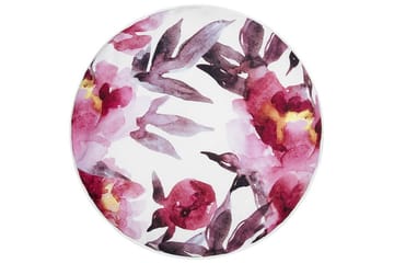 Trepuzzi Utendørspute 40 cm Rund - Hvit/Rosa - Tekstiler - Pute & pledd - Hagepute