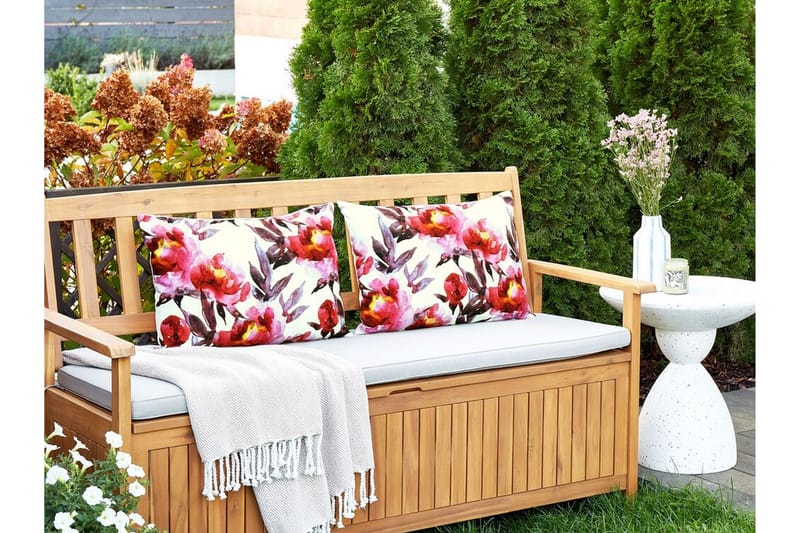 Trepuzzi Utendørspute 42x60 cm - Hvit/Rosa - Tekstiler - Pute & pledd - Hagepute