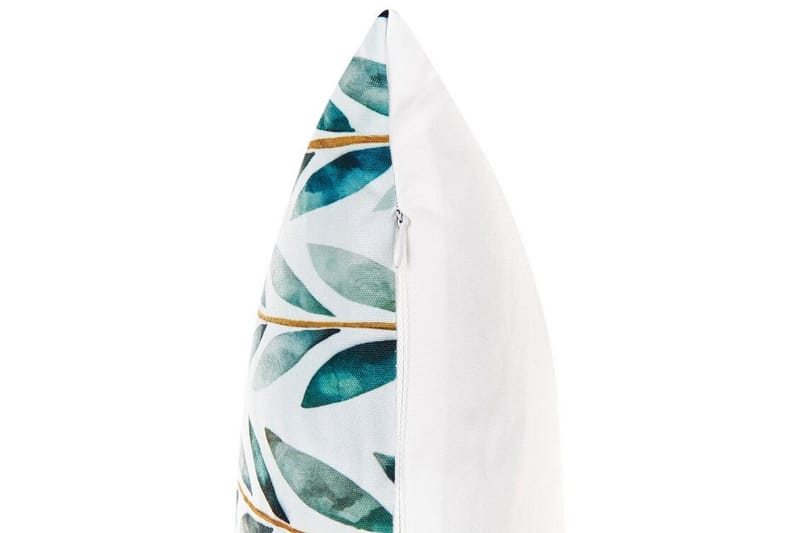 Tricase Utendørspute 42x60 cm 2 stk - Hvit/Grønn - Tekstiler - Pute & pledd - Hagepute