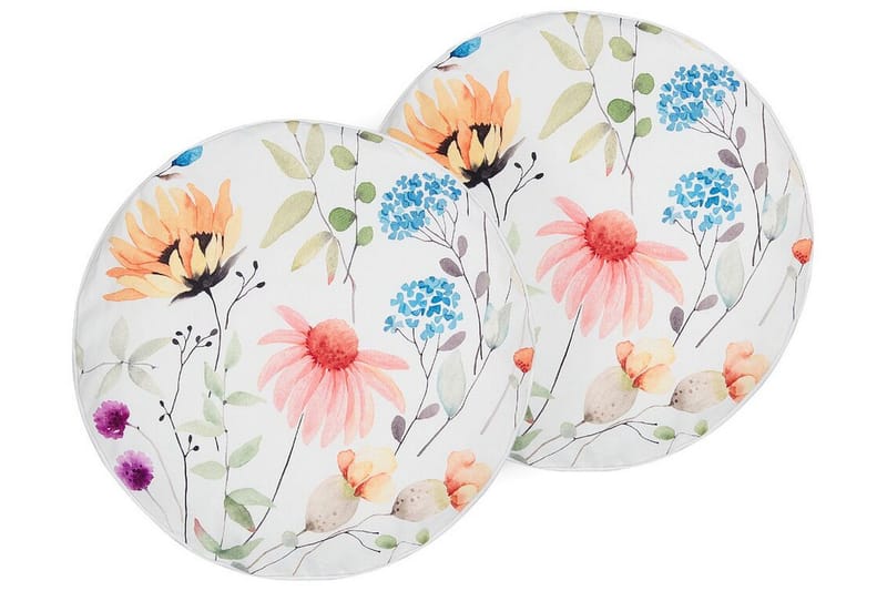 Unity Utendørspute 40 cm Rund - Hvit - Tekstiler - Pute & pledd - Hagepute