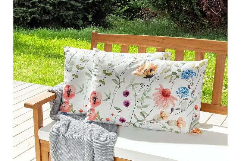 Unity Utendørspute 42x60 cm - Hvit - Tekstiler - Pute & pledd - Hagepute