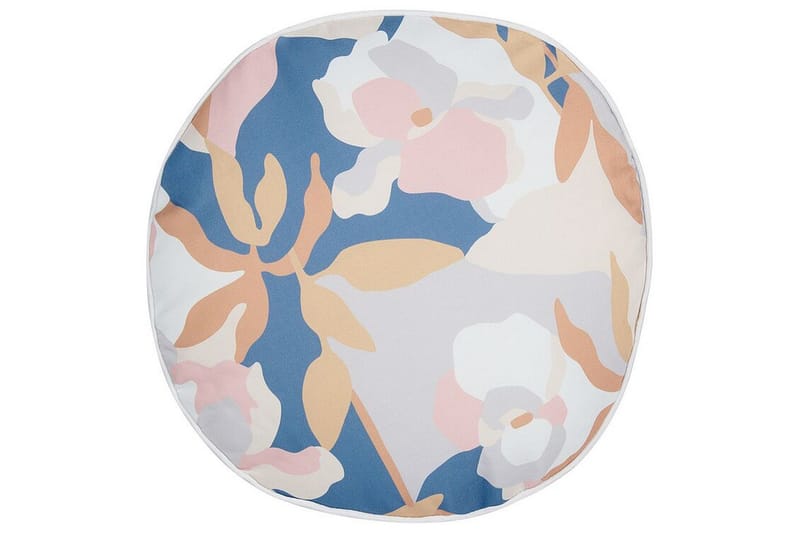 Vernole Utendørspute 40 cm Rund, Hvit/Blå/Rosa