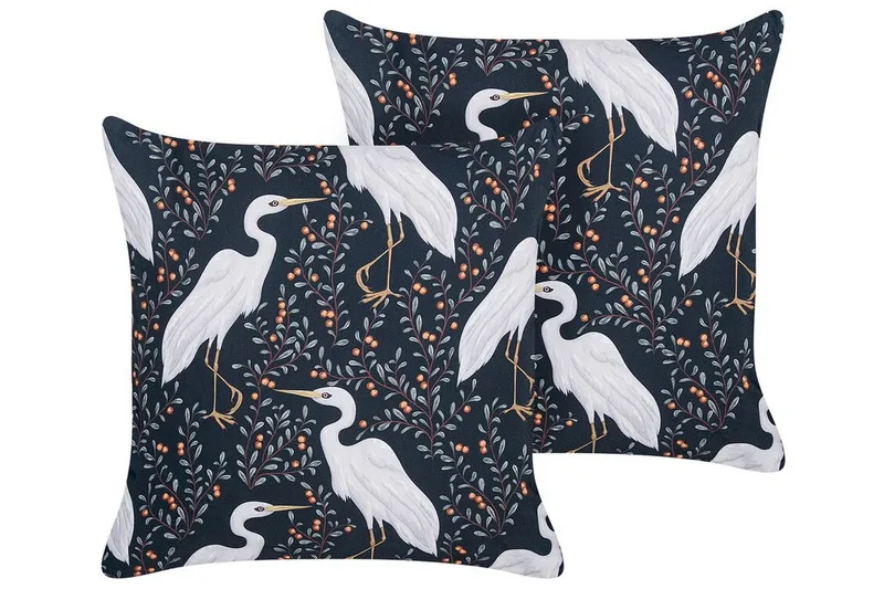 Vulcin Utendørspute 45x45 cm - Svart Og Hvit - Tekstiler - Pute & pledd - Hagepute