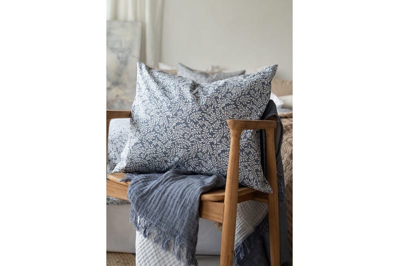 Dynetrekksett Enkeltseng 2-Dels Hulda Blå - Tekstiler - Sengetøy - Sengetøysett & dynetrekksett - Sengesett enkeltseng