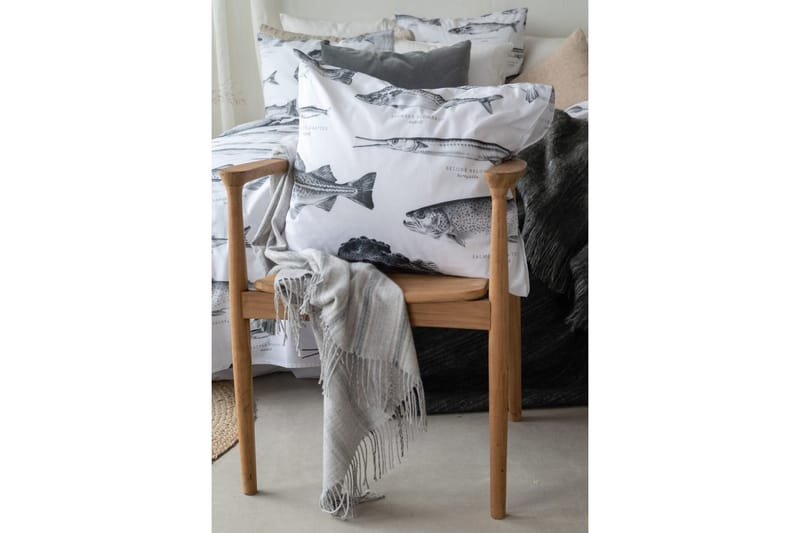 Dynetrekksett Enkeltseng 2-Dels Havfisker Hvit - Tekstiler - Sengetøy - Sengetøysett & dynetrekksett - Sengesett enkeltseng