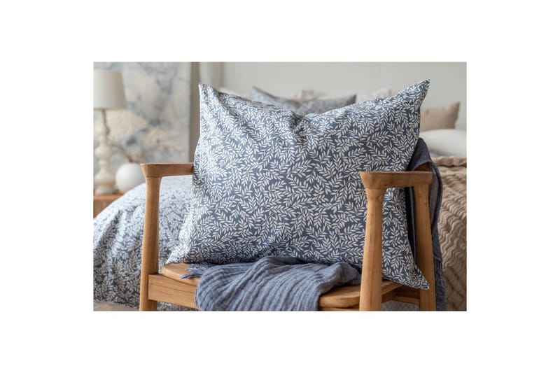 Dynetrekksett Enkeltseng 2-Dels Hulda Blå - Tekstiler - Sengetøy - Sengetøysett & dynetrekksett - Sengesett enkeltseng