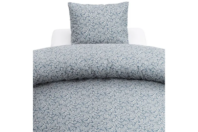 Dynetrekksett Enkeltseng 2-Dels Hulda Blå, undefined