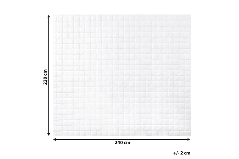 Dyne 220 x 240 cm JANNU - Hvit - Dyne - Dobbeltdyne