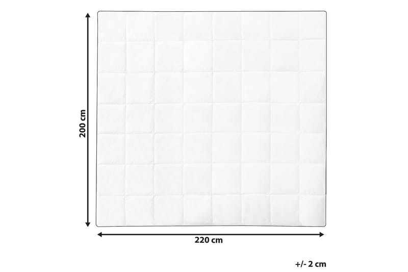 Dyne 200 x 220 cm NUPTSE - Hvit - Tekstiler - Sengetøy - Dyne