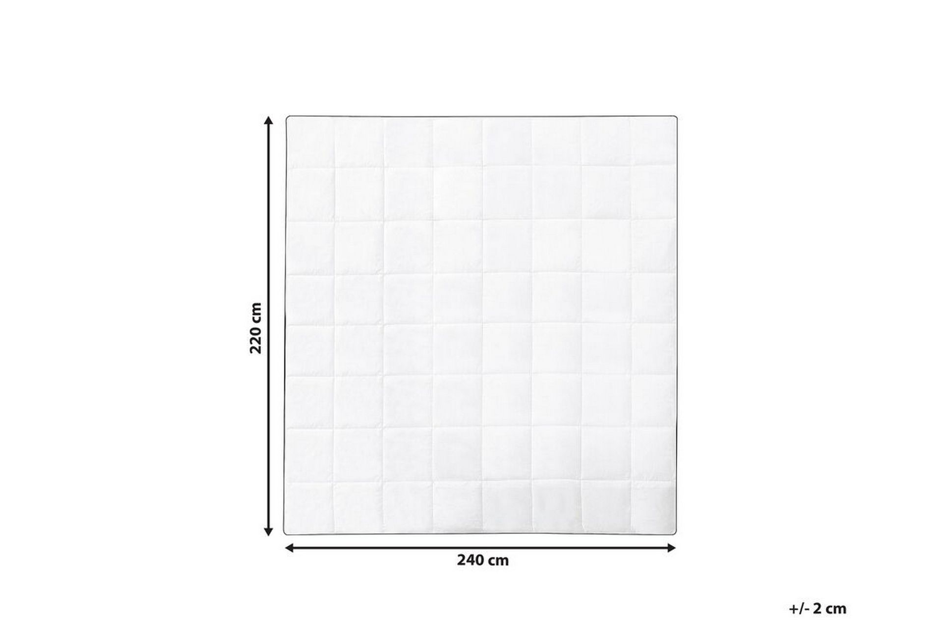 Dyne bomull 220 x 240 cm NUPTSE - Hvit - Tekstiler - Sengetøy - Dyne