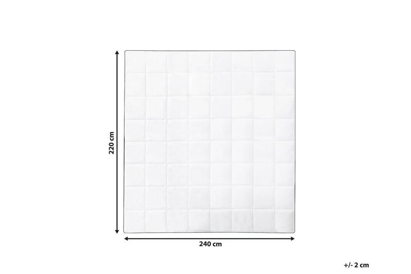 Dyne bomull 220 x 240 cm NUPTSE - Hvit - Tekstiler - Sengetøy - Dyne