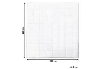 Dyne bomull 220 x 240 cm NUPTSE - Hvit - Tekstiler - Sengetøy - Dyne