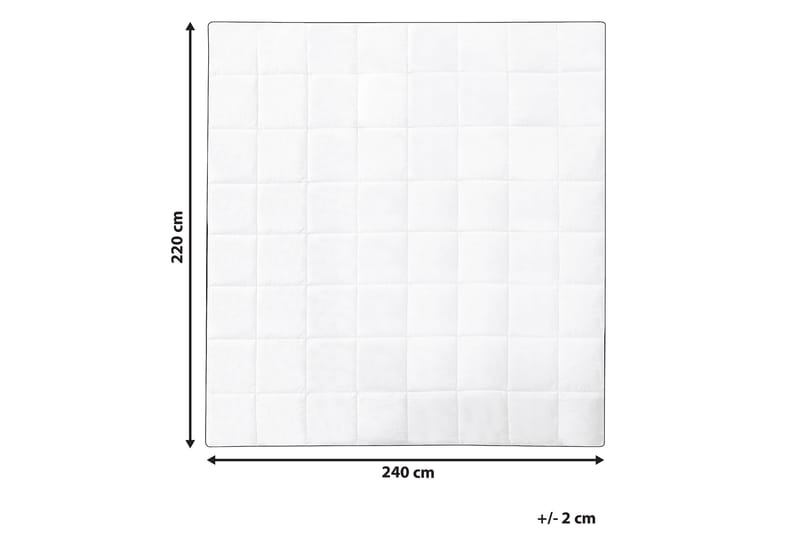 Dyne bomull 220 x 240 cm NUPTSE - Hvit - Tekstiler - Sengetøy - Dyne