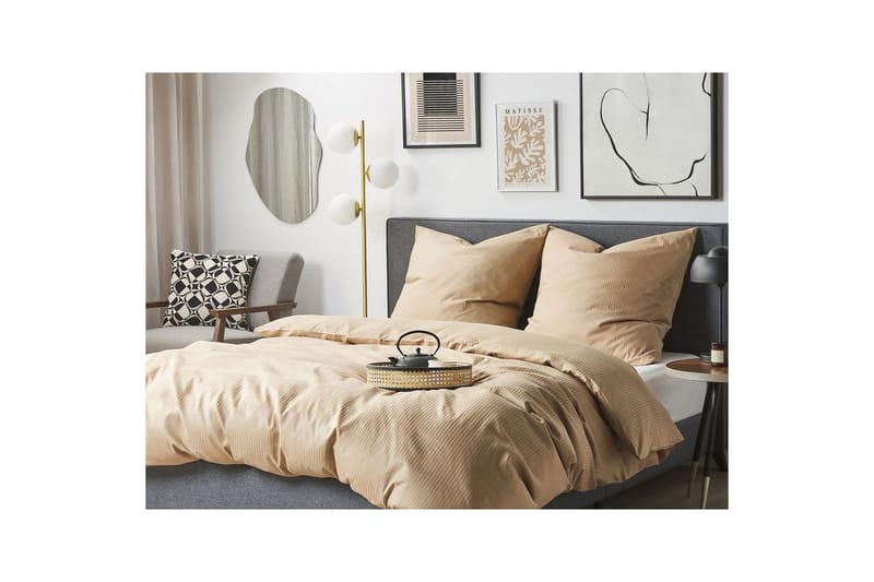 Dynetrekksett Avondale Beige, 220x155 cm - Beige, 220x155 cm - Tekstiler - Sengetøy - Dyne