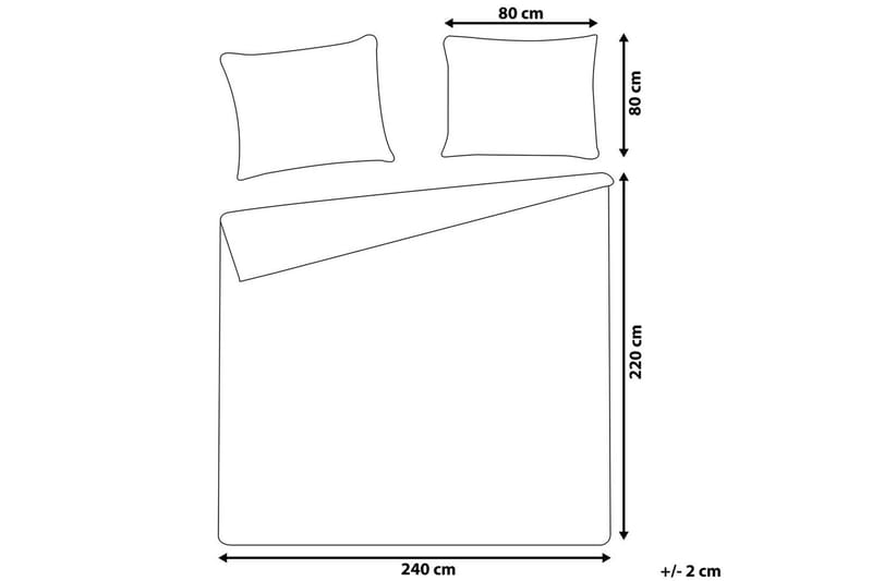 Dynetrekksett Avondale Hvit, 220x240 cm - Hvit, 220x240 cm - Tekstiler - Sengetøy - Dyne