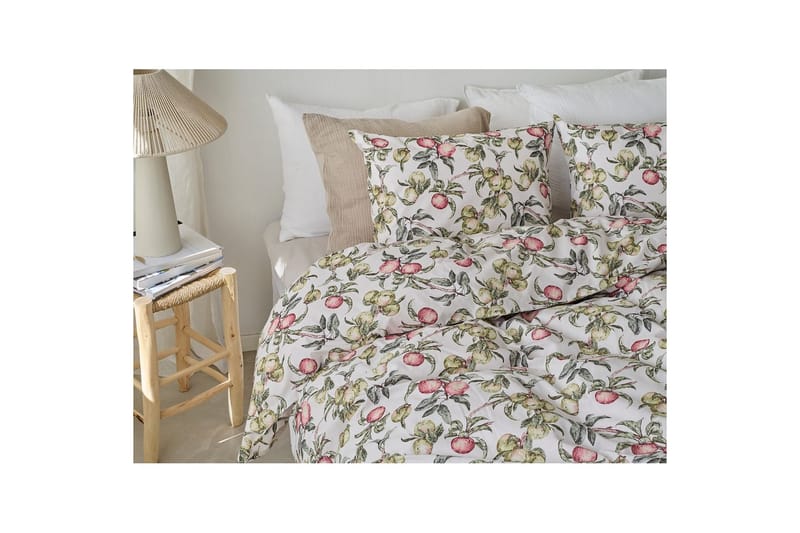 Dynetrekksett Enkeltseng 2-Delers Äppellunden Multi - Grå - Tekstiler - Sengetøy - Dyne