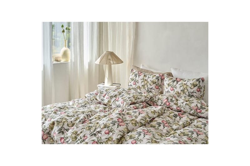 Dynetrekksett Enkeltseng 2-Delers Äppellunden Multi - Grå - Tekstiler - Sengetøy - Dyne