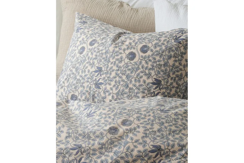 Dynetrekksett Enkeltseng 2-Delers Botanique - Blå - Tekstiler - Sengetøy - Dyne
