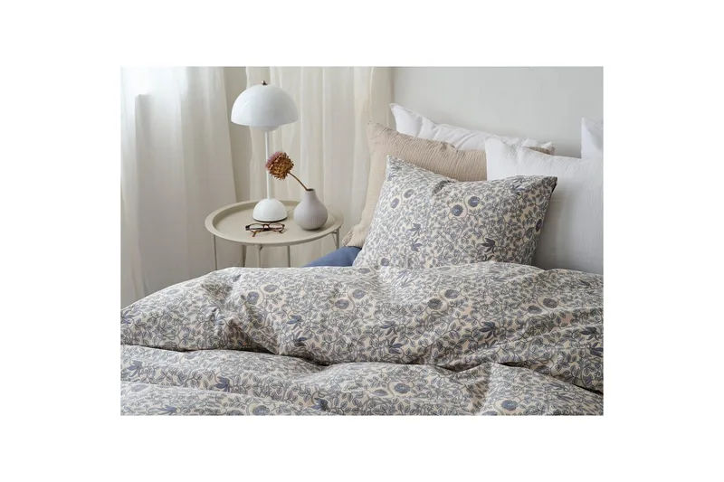 Dynetrekksett Enkeltseng 2-Delers Botanique - Blå - Tekstiler - Sengetøy - Dyne