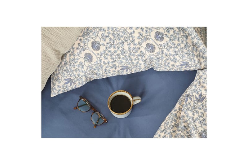 Dynetrekksett Enkeltseng 2-Delers Botanique - Blå - Tekstiler - Sengetøy - Sengetøysett & dynetrekksett