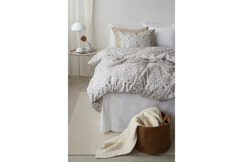 Dynetrekksett Enkeltseng 2-Delers Botanique - Blå - Tekstiler - Sengetøy - Dyne